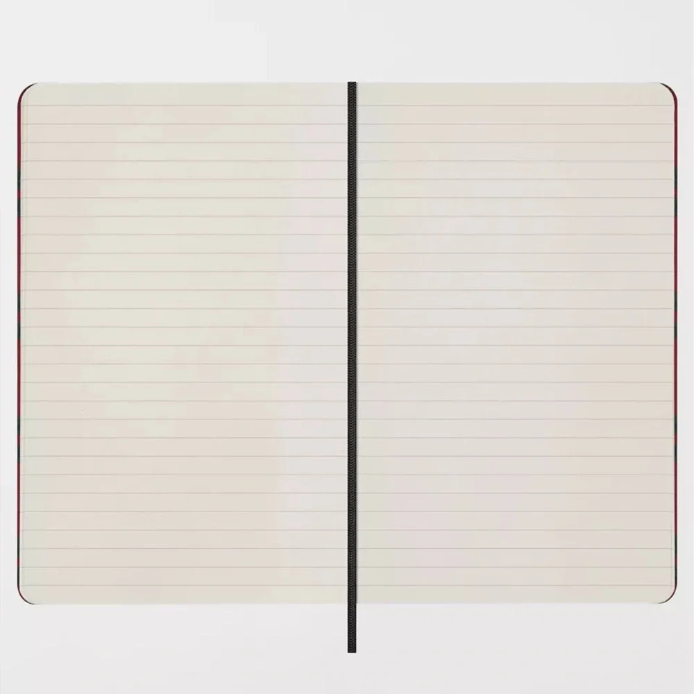 MOLESKINE LIMITED EDITION ITALIAN SILK HARDCOVER NOTEBOOK LARGE 176 Pages Red